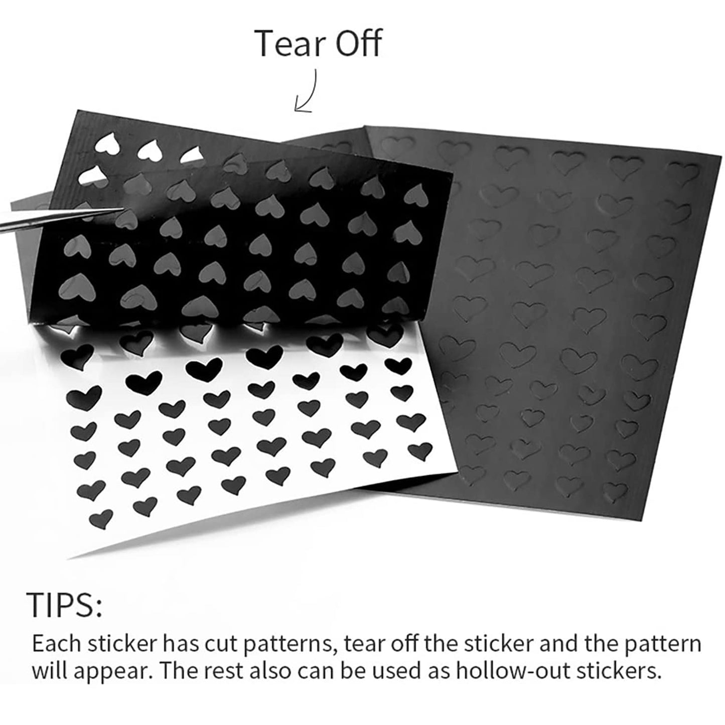 SILPECWEE 17 Sheets Airbrush Stencils for Nails French Tip Nail Guide Nail Design Stickers Bear Butterfly Heart Star Nail Art Stickers Decals Printing Template Tool Manicure Strips Nails Decoration