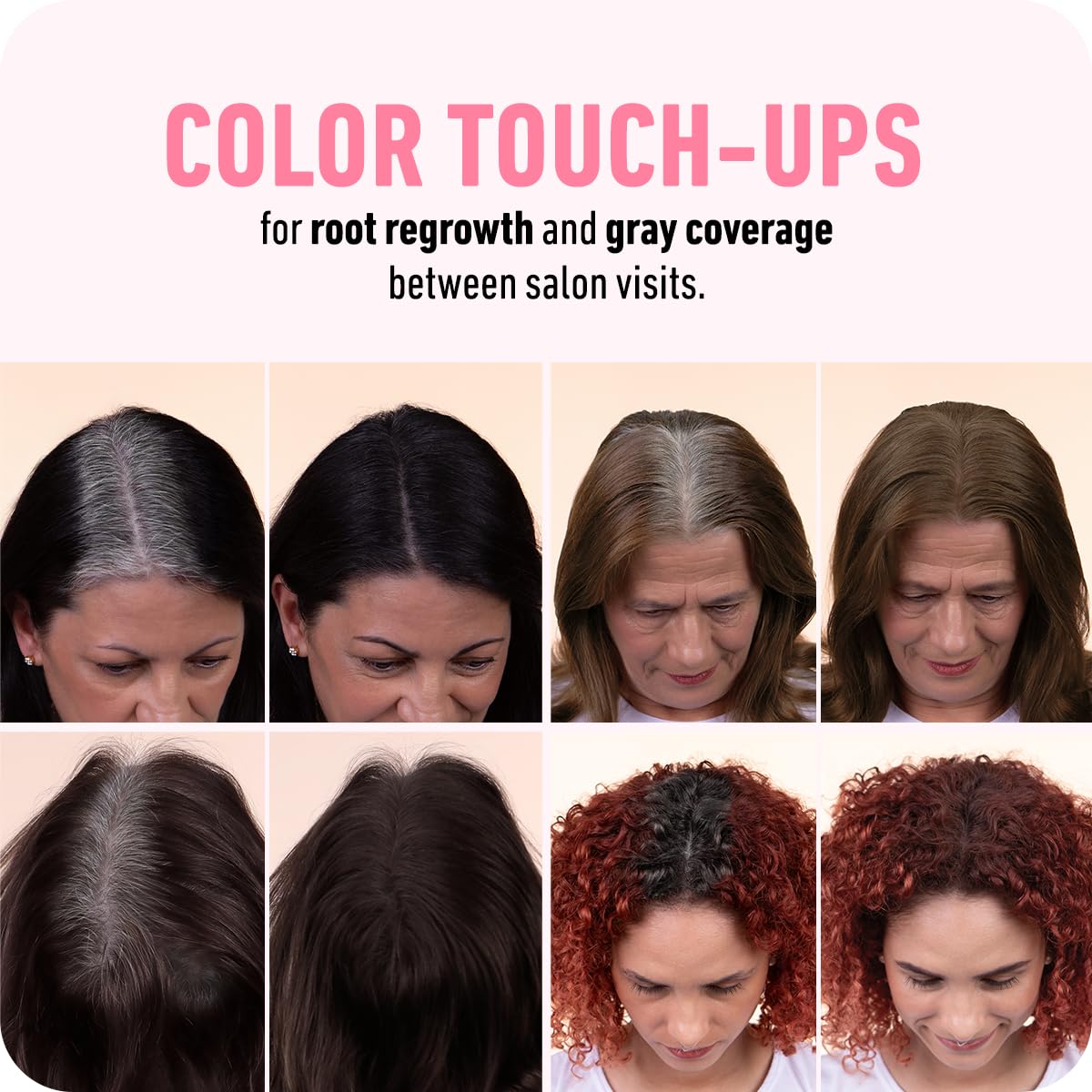 BOLDIFY Hairline Powder - Root Touch Up Hair Color for Gray Coverage - Bald Spot Concealing Hair Powder for Women & Men - 48-Hour Stain-Proof - Hazel Brown