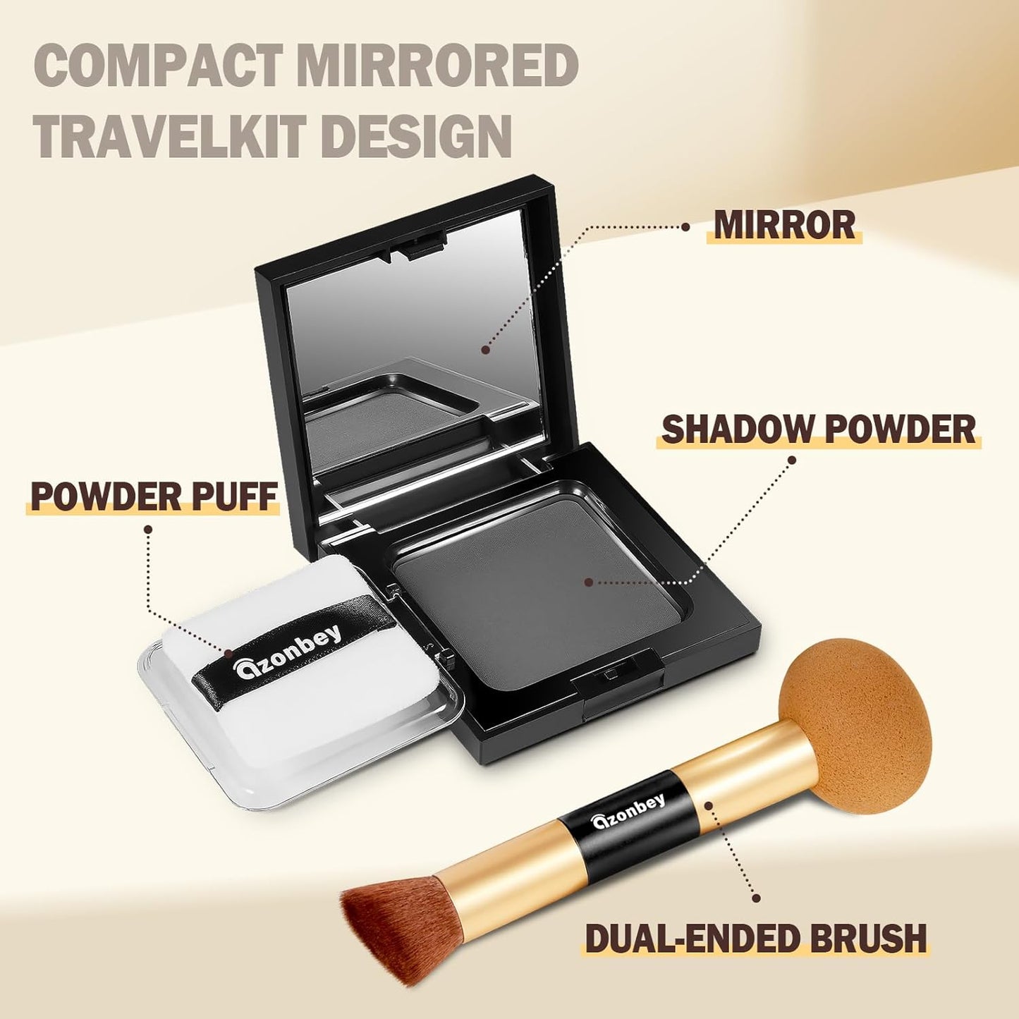 New Root Touch Up Hair Color,Hair Fibers for Thinning Hair,Cruelty Free Hairline Powder - Instantly Cover Touch Up, Hair Color Root Touch Up Powder, Hair Thickener for Women & Men (Gray)