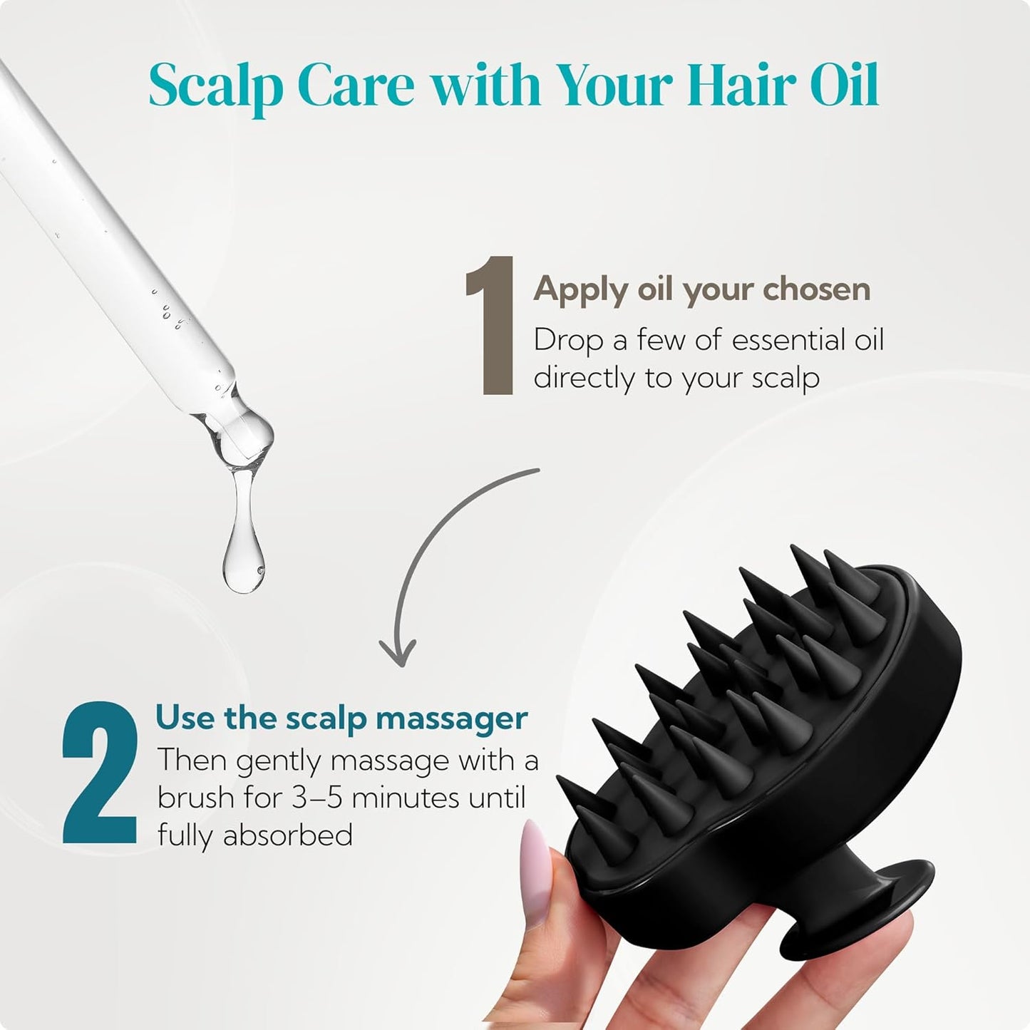 HEETA Hair Scalp Massager Shampoo Brush 2 Pack, Soft Silicone Bristles to Remove Dandruff, Waterproof Hair Scrubber for Both Wet Dry Use, Suitable for Men & Women (Black & Purple)