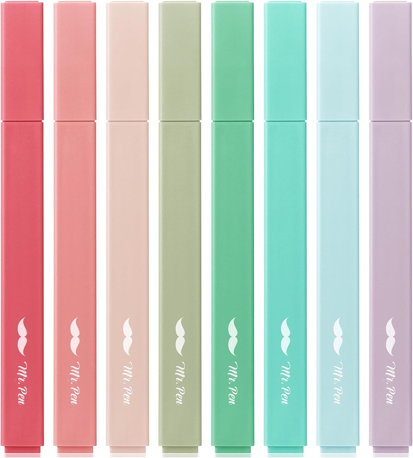 Mr. Pen- Aesthetic Highlighters, 8 Pack, Chisel Tip, New Vintage, Cute Highlighters Assorted Colors, Back to School Supplies