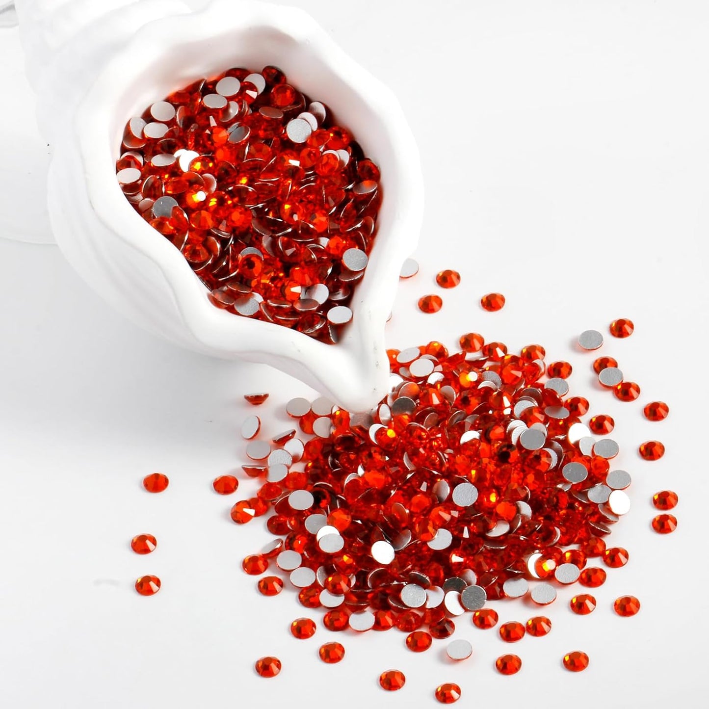 2000PCS SS16 Flatback Rhinestones | 12-Facet Diamond-Cut Glass Gems for Nail Art, Clothing, DIY Crafts |Glue-On Decoration Stones with Silver Backing(Hyacinth)