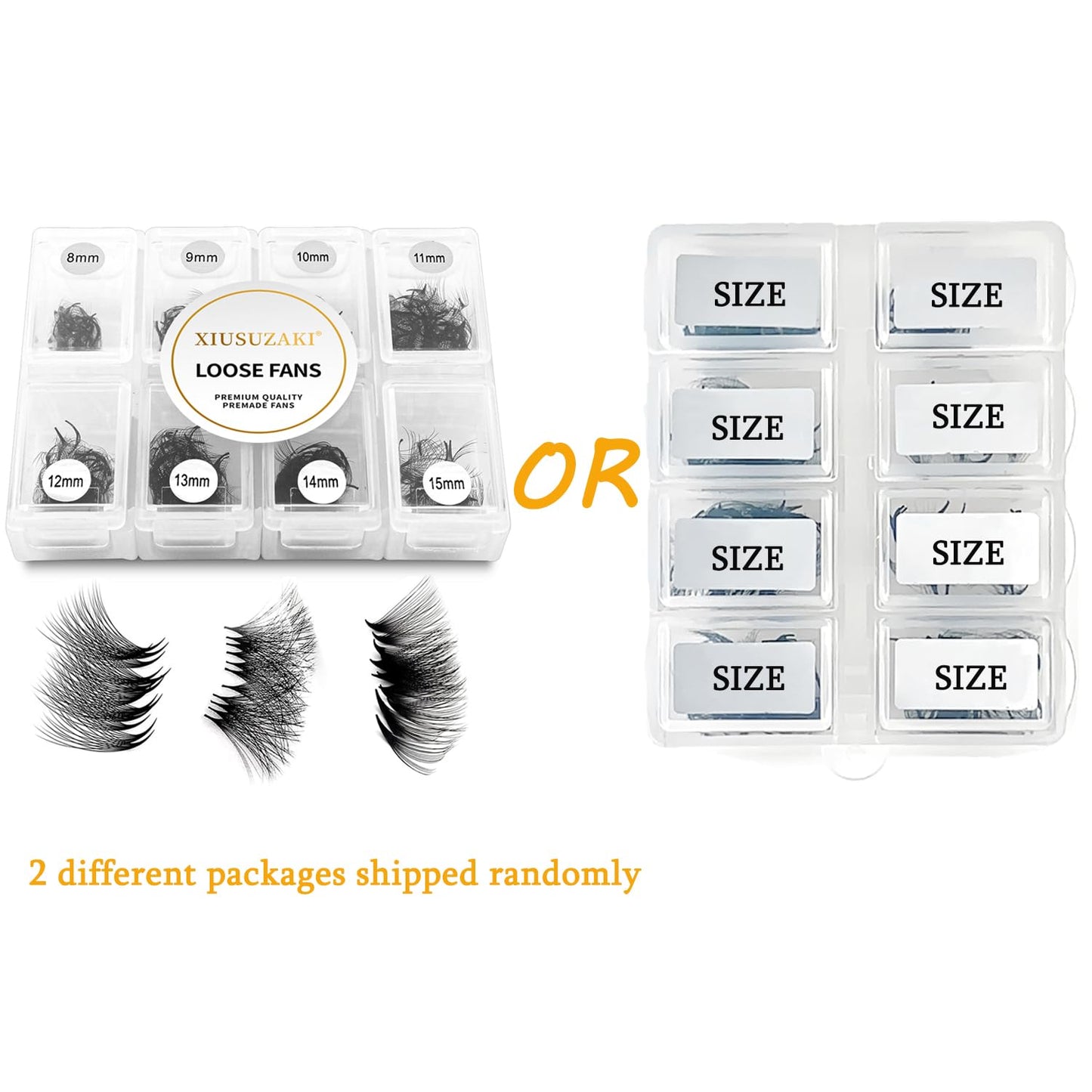 Premade Fans Eyelash Extensions 600 Fans 10D Volume Lash Extensions 0.05 Thickness Eyelash Extension D Curl Premade Lash Fans Mix 8-15mm Fluffy Soft Handmade Loose Fan(600Fans-10D-0.05-D,8-15mm)