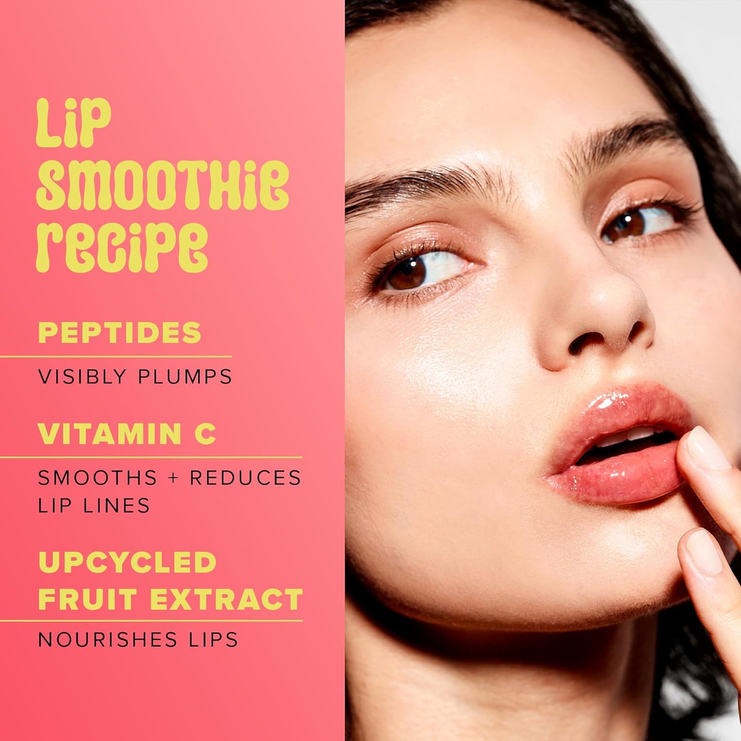 Farmacy Peptide Lip Smoothie - Hydrating Lip Balm with Vitamin C to Visibly Plump & Smooth Lines - Nourishing Treatment with a High-Gloss Finish - Apple (10g)