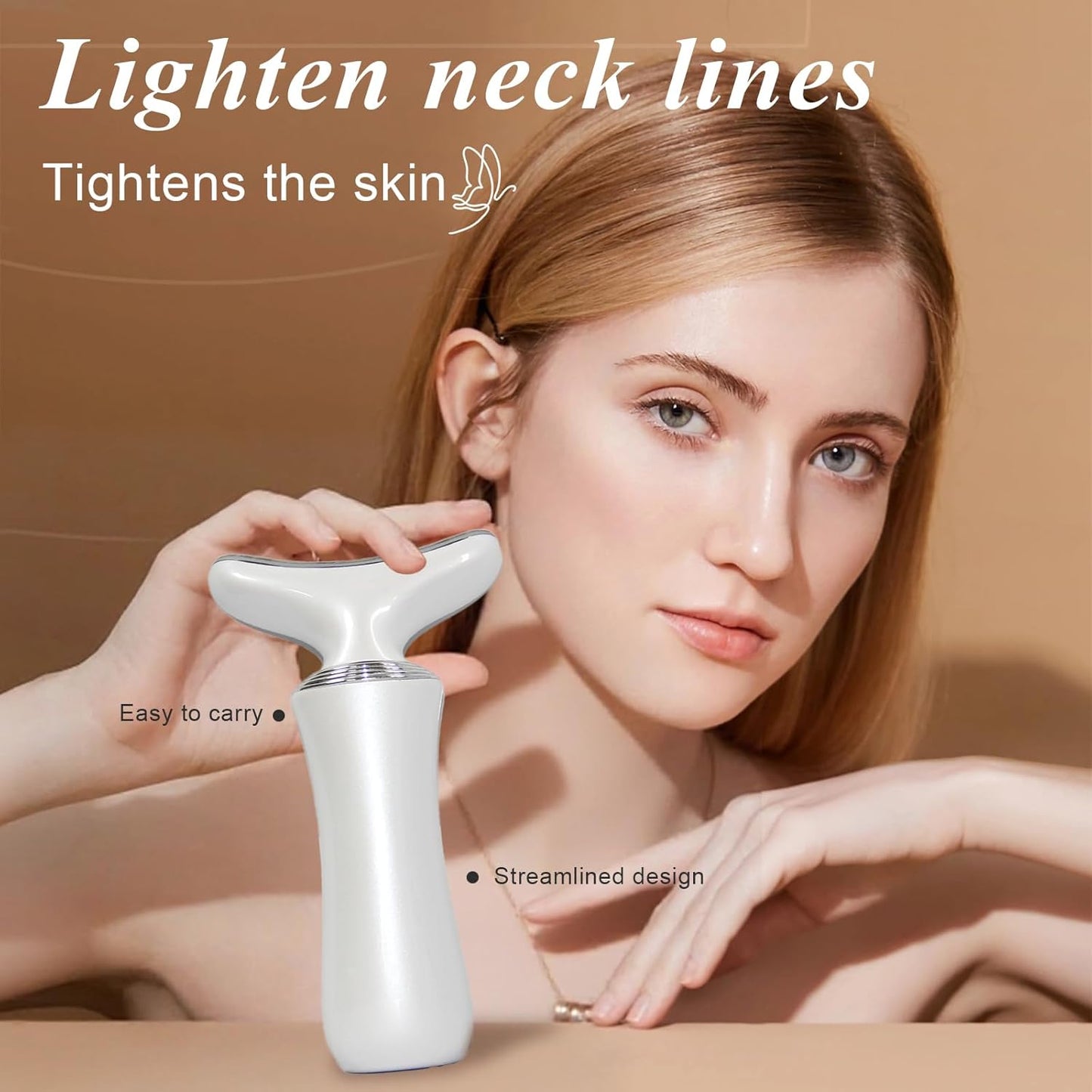 2025 New 7 in 1 Face Massager Tool, Red Light Therapy for Face and Neck, Portable Face Lift Device, Neck Massager for Double Chin Reducer