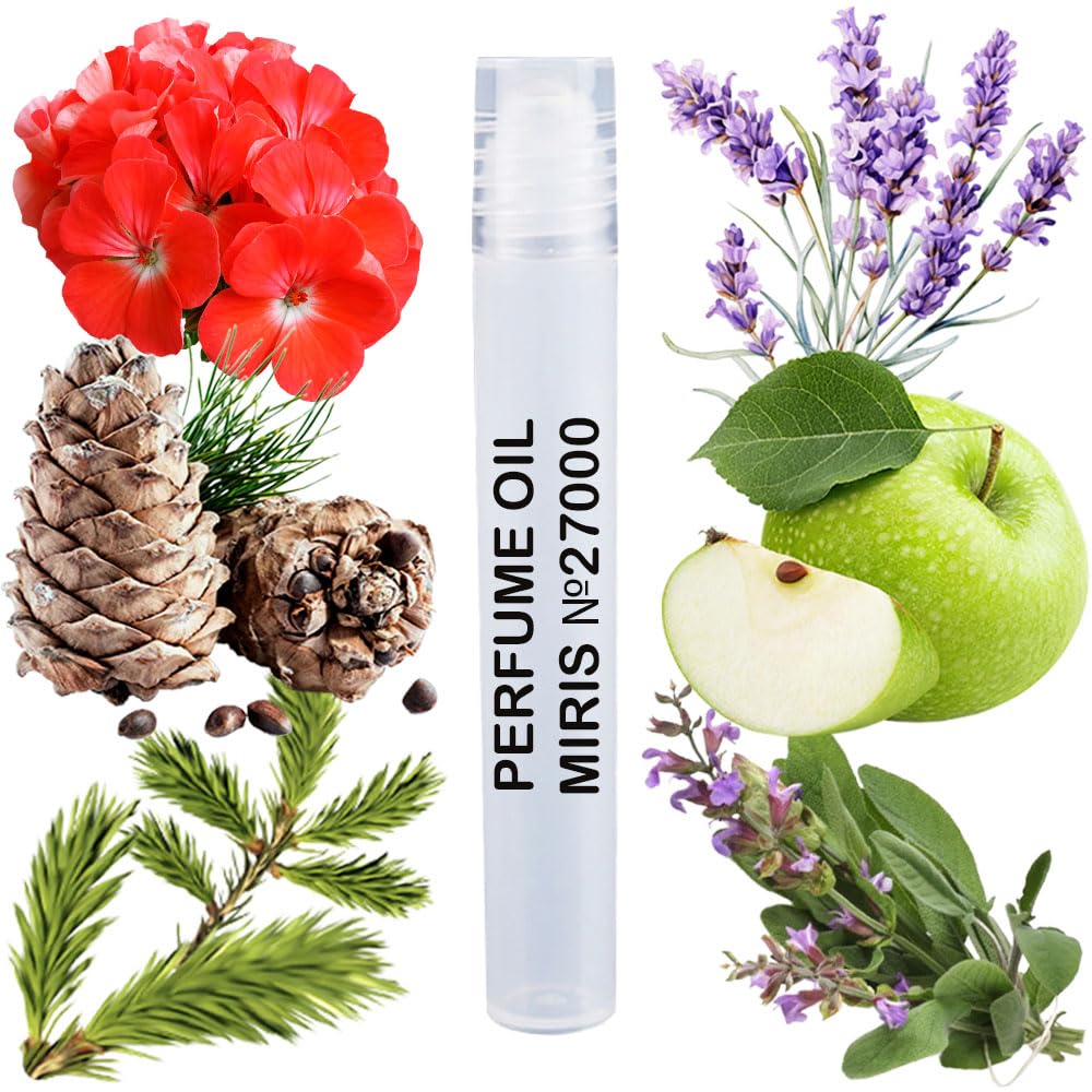 MIRIS Perfume Oil No. 27000, Inspired by Hugo Man Extreme, Long-Lasting Men Roll-On, Rollerball 0.34 Fl Oz / 10 ml