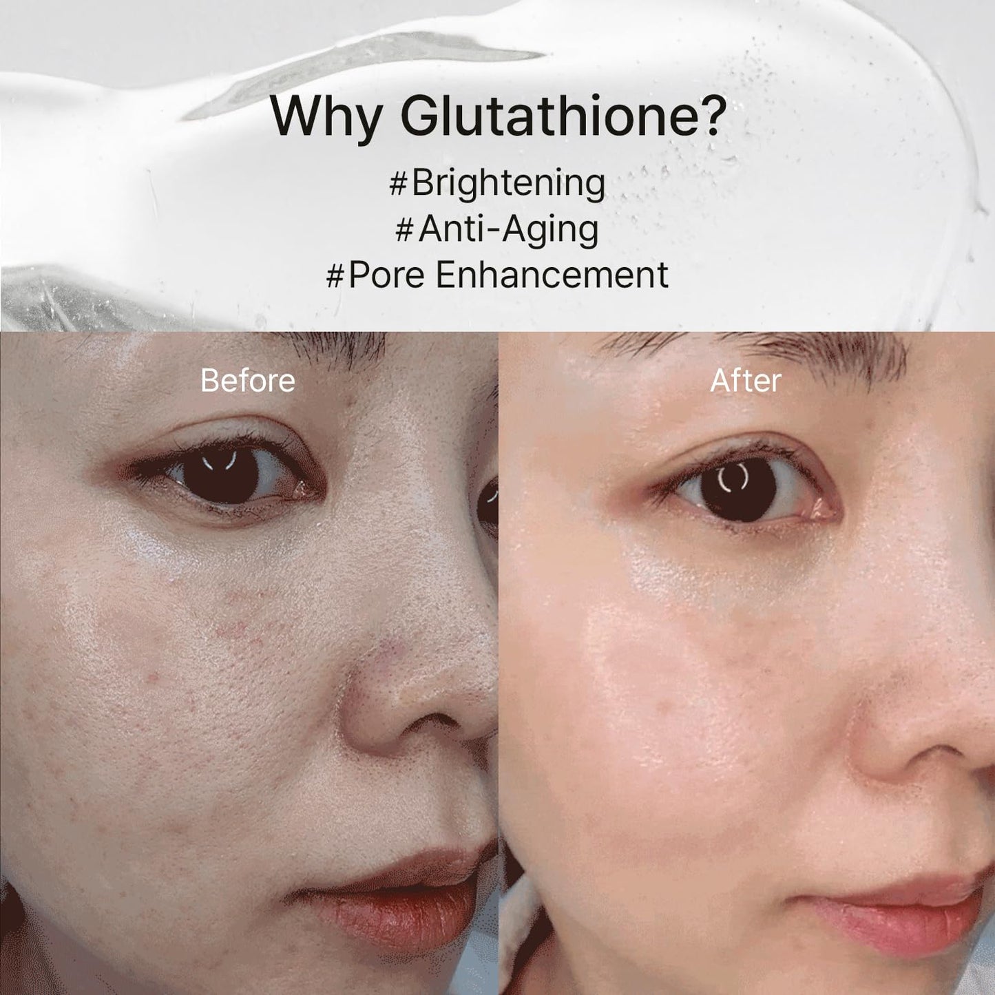 House of B Glow Glutathione 2-Step Face Film Set for Wrinkle Reduction & Skin Tone Enhancement, Shine Your Light with 12 Counts Korean Mask