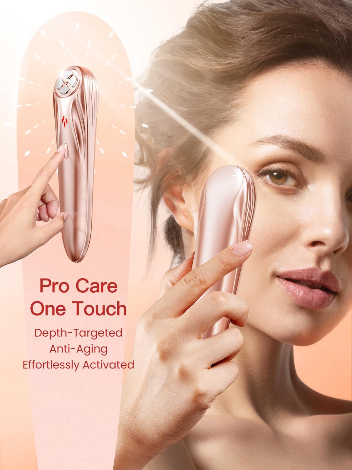 Radio Frequency Skin Tightening Device, Professional Wireless Home RF Face Machine for Anti-Aging, Wrinkle Reduction, Lifting, Firming with 3 Levels