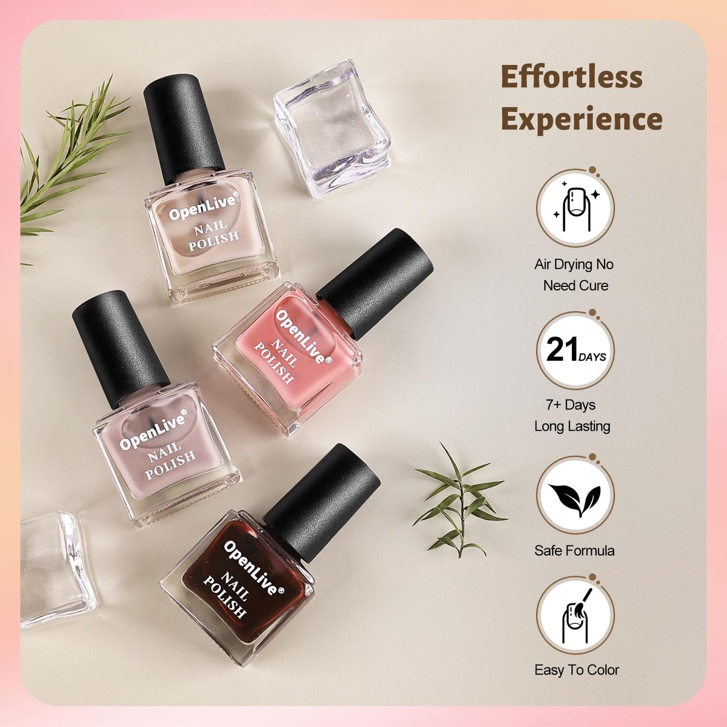 Jelly Nail Polish Set, 10 Color With 2PCS Base and Top Coat Quick Drying High Gloss Shine Jelly Nail Polish Translucent Amber Gray Red Nude Color Holiday Gift Giving