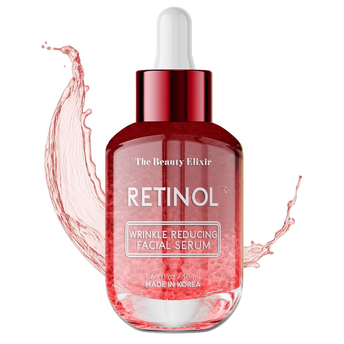 Retinol Serum For Face - Dermatologist Tested, Anti-Aging, Fine Lines & Wrinkles & Post-Acne Marks Treatment - Clean Beauty, Cruelty-Free Korean Skin Care for All Skin Types - 1.69oz