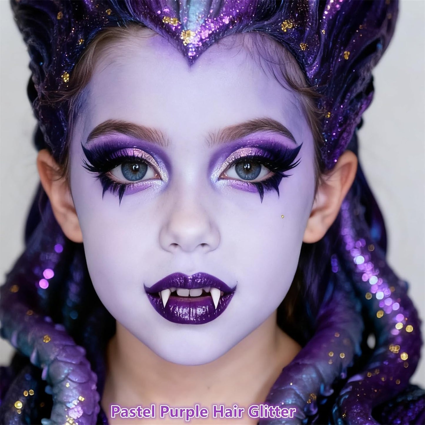 Go Ho Pastel Purple Face Body Glitter,Sparkly Face Glitter Makeup,Light Purple Face Paint Holographic Chunky Sequins Glitters for Eye Lip Hair Nails,Festival Rave Accessories