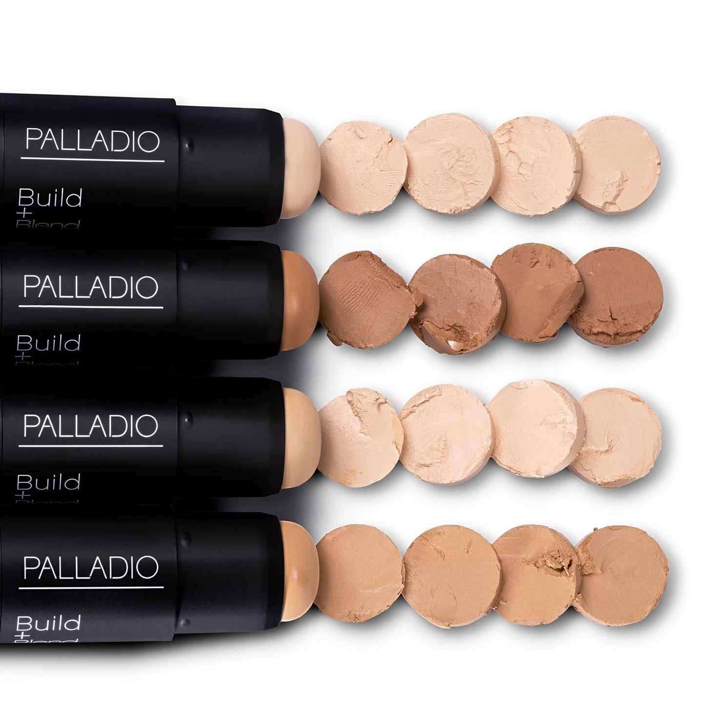 Palladio BUILD + BLEND Foundation Stick, Contour Stick for Face, Professional Makeup for Perfect Look, 0.25 Ounce (Mocha)