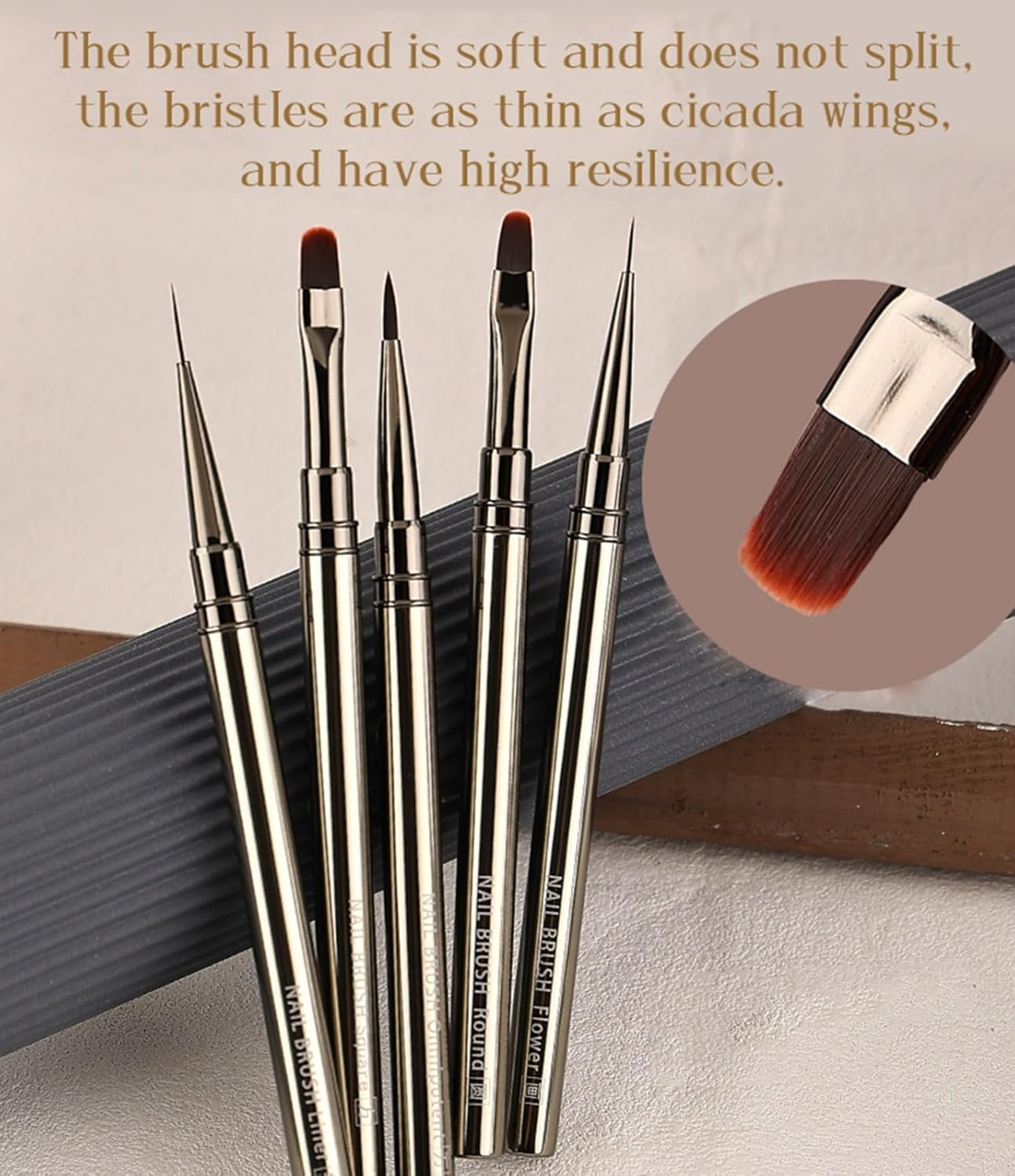 12pcs Nail Art Brushes, Nail Art Design Pen Painting Tools Professional Flower Brush Drawing Extension Gel Brush Liner Brush Ombre Painting Brush Carved Brush For Nail Art Design