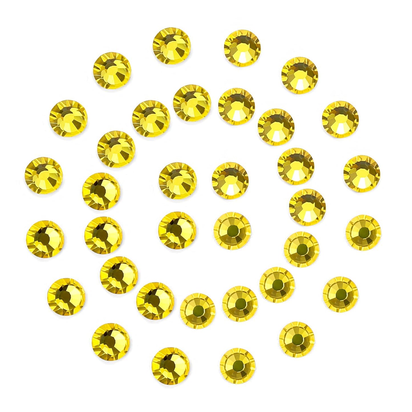 3000Pcs Lemon Yellow Crystal Rhinestones,Glass Flatback Rhinestones Mini Gemstones for Nail Face Makeup Art Crafts Clothes Decoration -(SS4,1.6mm,Lemon Yellow)