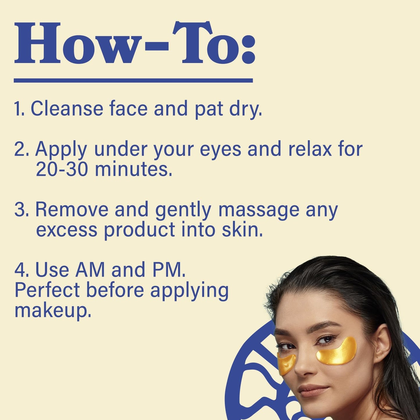 LE GUSHE Gold Under Eye Patches for Puffy Eyes and Dark Circles (20 Pairs) - Hydrating Collagen Under Eye Masks with Snail Mucin - Soothing Puffy Eyes Treatment for Women & Men - Bridesmaid Gifts