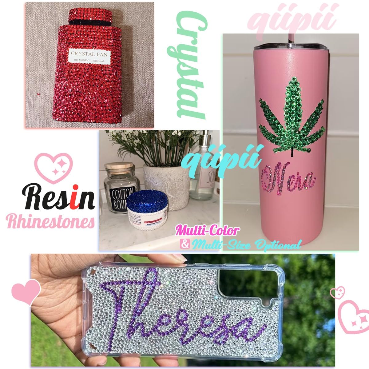 16000PCS Metallic Gray Resin Rhinestones for Crafting 3mm 4mm 5mm Metal Grey Flatback Stones Steel Gray Diamonds Crystals Gems Charms for Nails Face Eyes Makeup Tumblers Bottles Crafts Shoes