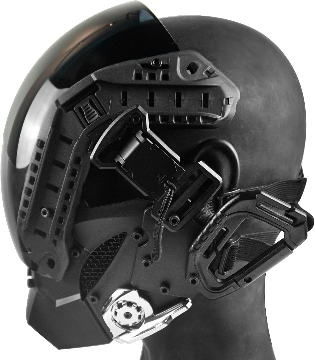 Punk LED Mask, Eye of the Abyss Design, Futuristic Mask Helmet, Perfect for Halloween Party, Cosplay