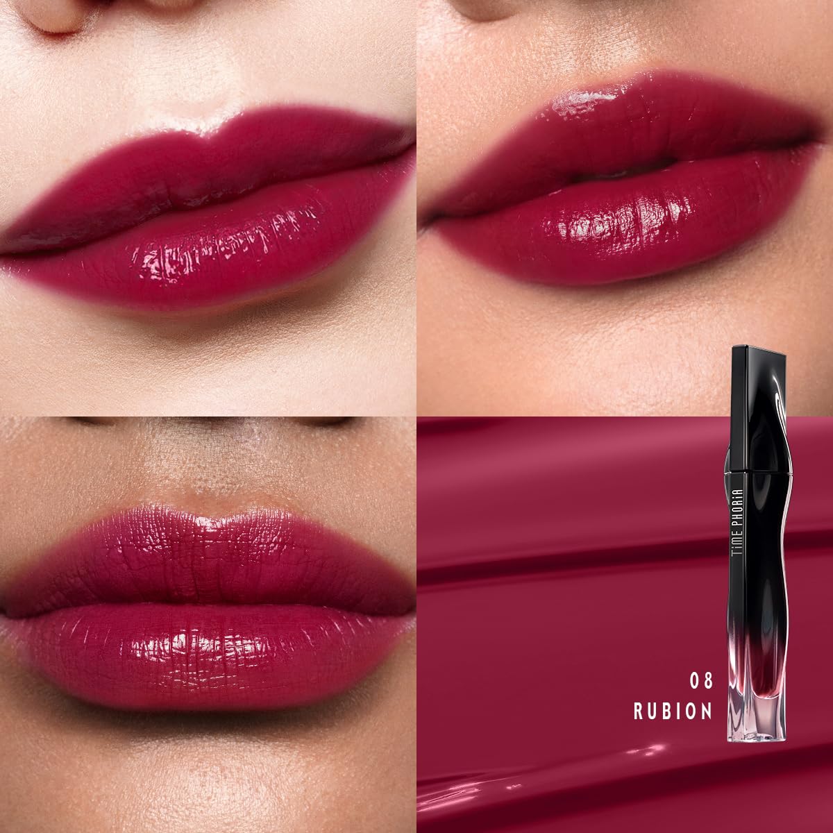 STELLAR DUST LIP STAIN-Long Lasting, Waterproof and Transferproof Lip Tint, Glossy Finish Lip Gloss, Lightweight Lipstick, High Coverage, Vivid Color (08)