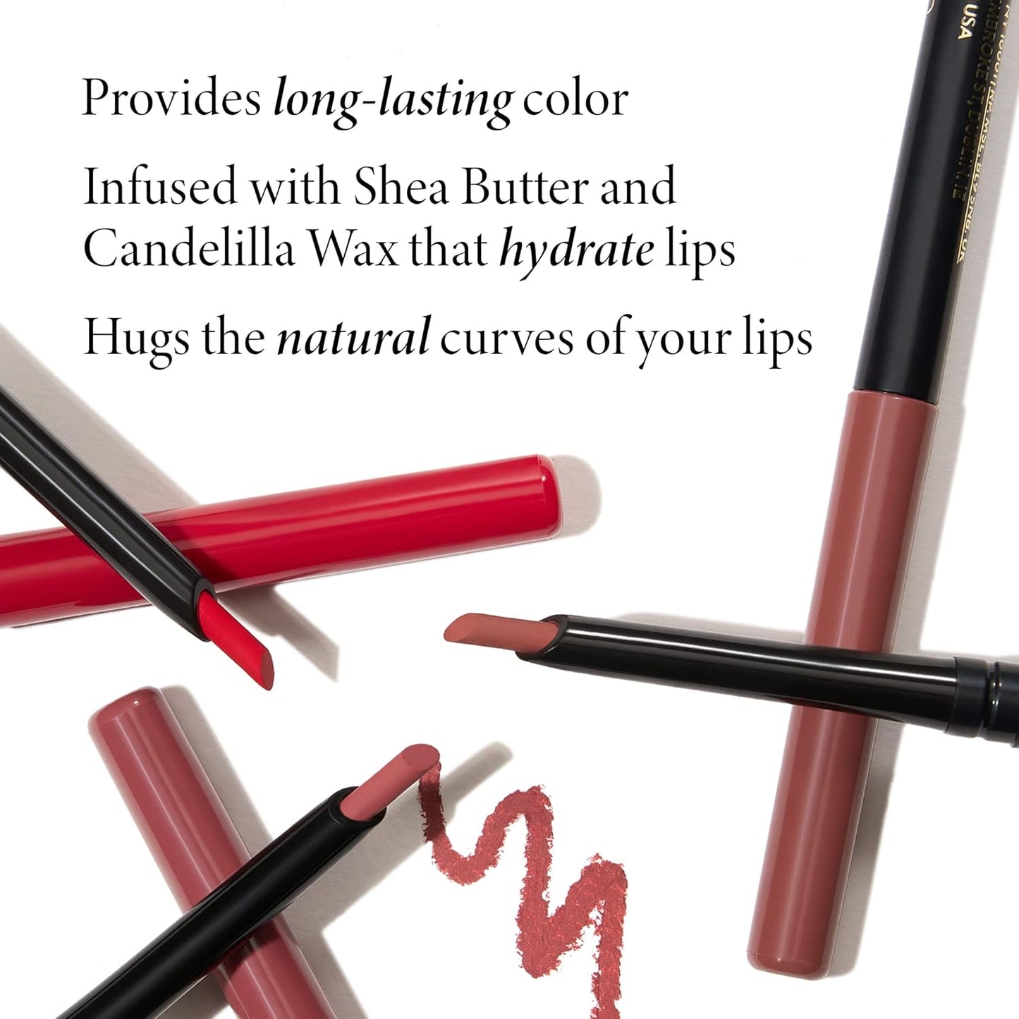 LAURA GELLER NEW YORK Modern Classic Lip Liner, Luxurious Creamy Long Lasting Lip Liner, Prevents Feathering and Fading, Beautiful Berry