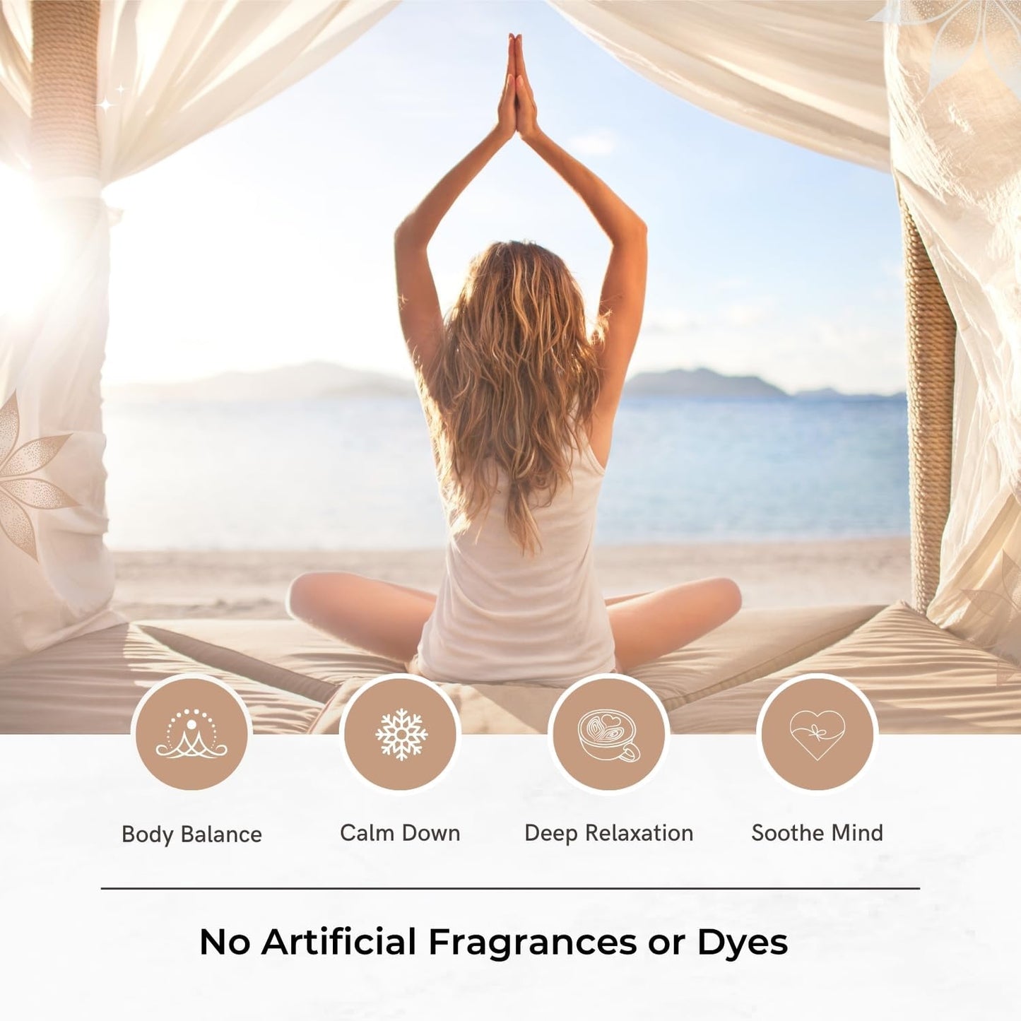 Benatu Calm Essential Oil Roll On Blend (with Ginger, Patchouli, Lemon Oil), Travel Size Relaxing Roller for Body Topical Massage, Natural Scent Aromatherapy Gift for Women & Men 10ml