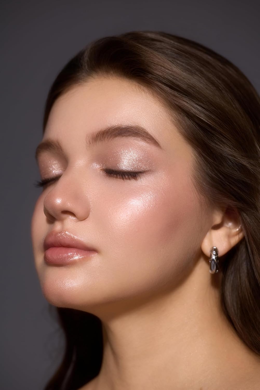 SHEGLAM Crystal Jelly Glaze Stick Eye Shadow Stick Eyeliner Brightener Pencil Crayon with Brush Easy to Blend Long Lasting Shimmer Eyeshadow-Champagne Gleam