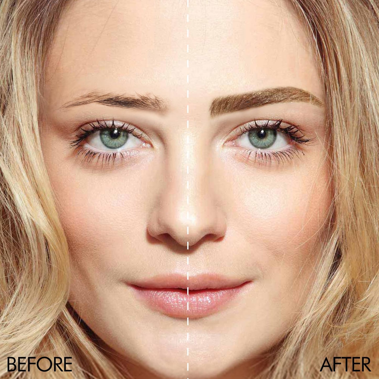 iMethod Eyebrow Stamp and Eyebrow Stencil Kit - Brow Stamp Kit, Eye Brow Stamping Kit, Brow Stencil and Stamp Kit, Brow Trio Eyebrow Kit, Perfect Bushy Eyebrows, Light Brown