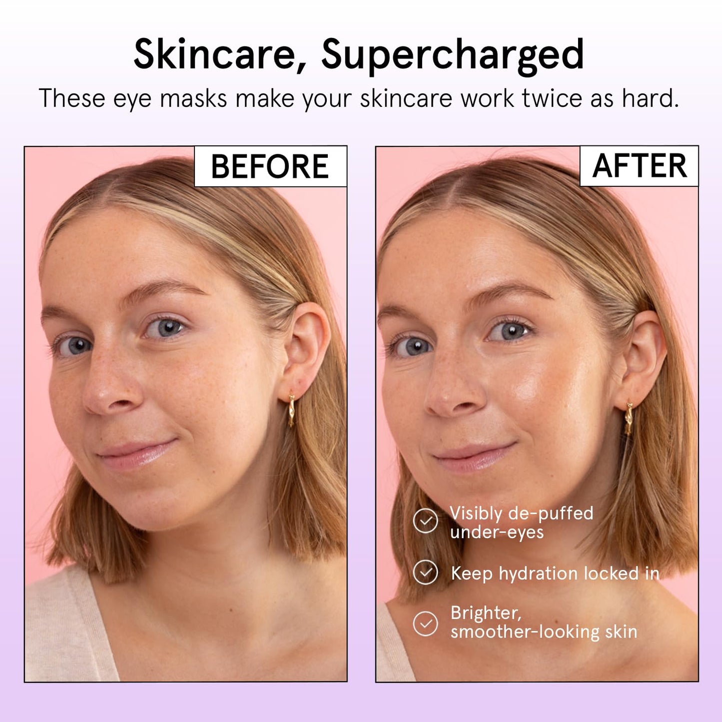 grace & stella Reusable Eye Patches (1 Pair) - Silicone Reusable Under Eye Patches for Dark Circles - Up to 1 Year of Daily Use, With Tin Case - Puffy Eyes Treatment for Women - Vegan Cruelty Free