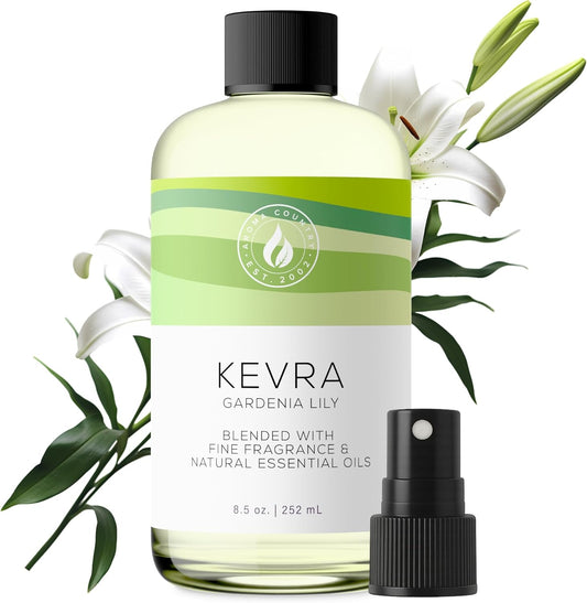 Aroma Country Kevra Diffuser Oil - Luxury Essential Oils for Diffuser Refill & Air Freshener Room Spray - Long-Lasting & Natural Home Fragrance, Garden Lily Scented Oil for Diffusers (8.5 Fl. oz)