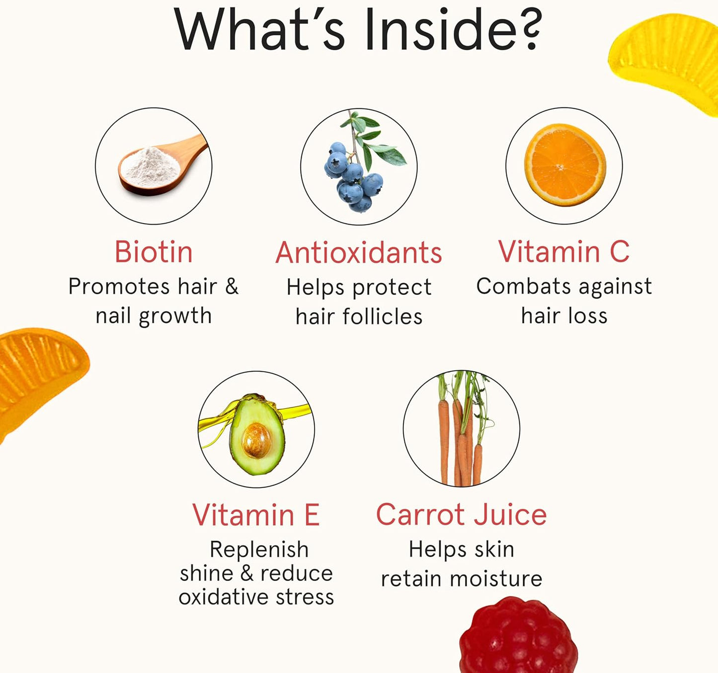 iRestore Hair Gummy Vitamins, Vegan Biotin Gummies for Hair Skin and Nails, Hair Growth Gummies for Women & Men, Biotin 10,000mcg, 3PK