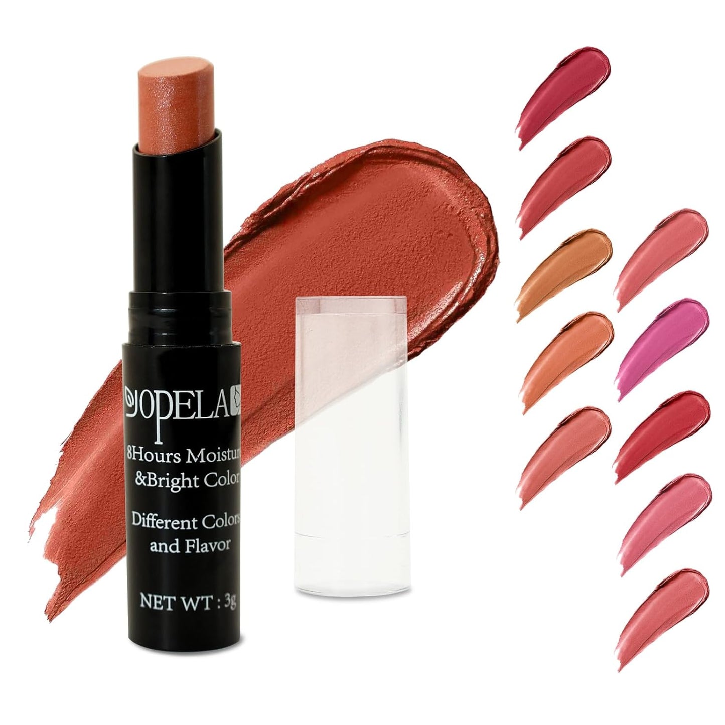 Yopela 10 Pack Tinted Lip Balm Stocking Stuffers Tinted Chapstick - Moisturizing Lips - No Petroleum, Chemicals, Gluten, or Phthalat Valentine's Gift