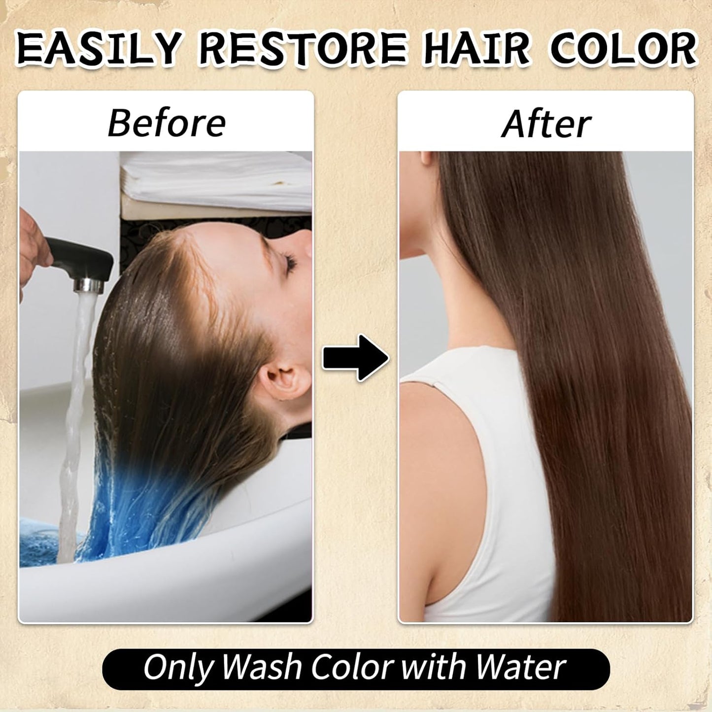 Byhoo Blue Red Purple Temporary Hair Color for Dark Hair Dye, Cream Formula, Washable Hair Dye for Kids Girls Birthday Party Halloween Cosplay Hair Gift