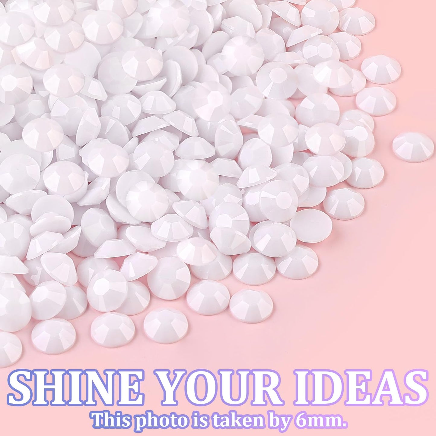 25000Pcs Resin Rhinestones with Tweezers for Crafting, White 2-6mm Mixed Sizes Non Hotfix Flatback Gems, Bedazzling Crystal for DIY Craft Clothing Mugs Tumblers Shoes Fabric Decor Nail Art