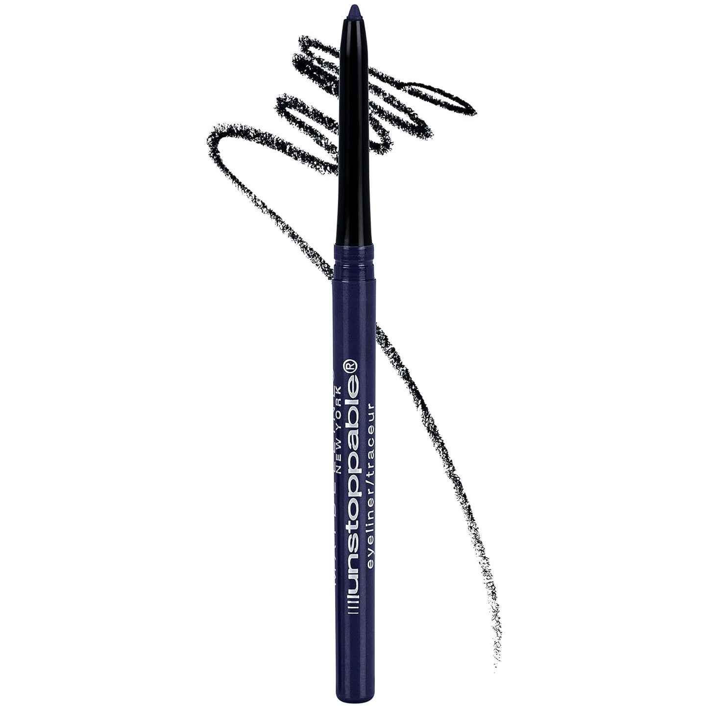 Maybelline Unstoppable Waterproof Mechanical Blue Eyeliner Pencil, Easy to Apply, Smooth Glide, Up to 24 Hour Wear, Sapphire
