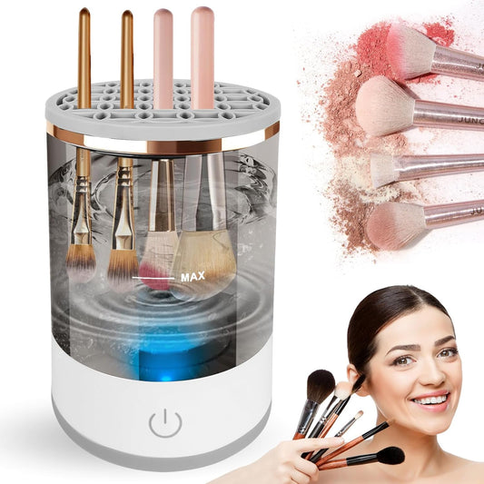 Electric Makeup Brush Cleaner, Machine For Deep Cleaning All Types Of Brushes,Multi-Use Cosmetic Brush Cleaner,Makeup Brush Sanitizer For Makeup Lovers & Professionals Brush Cleaner