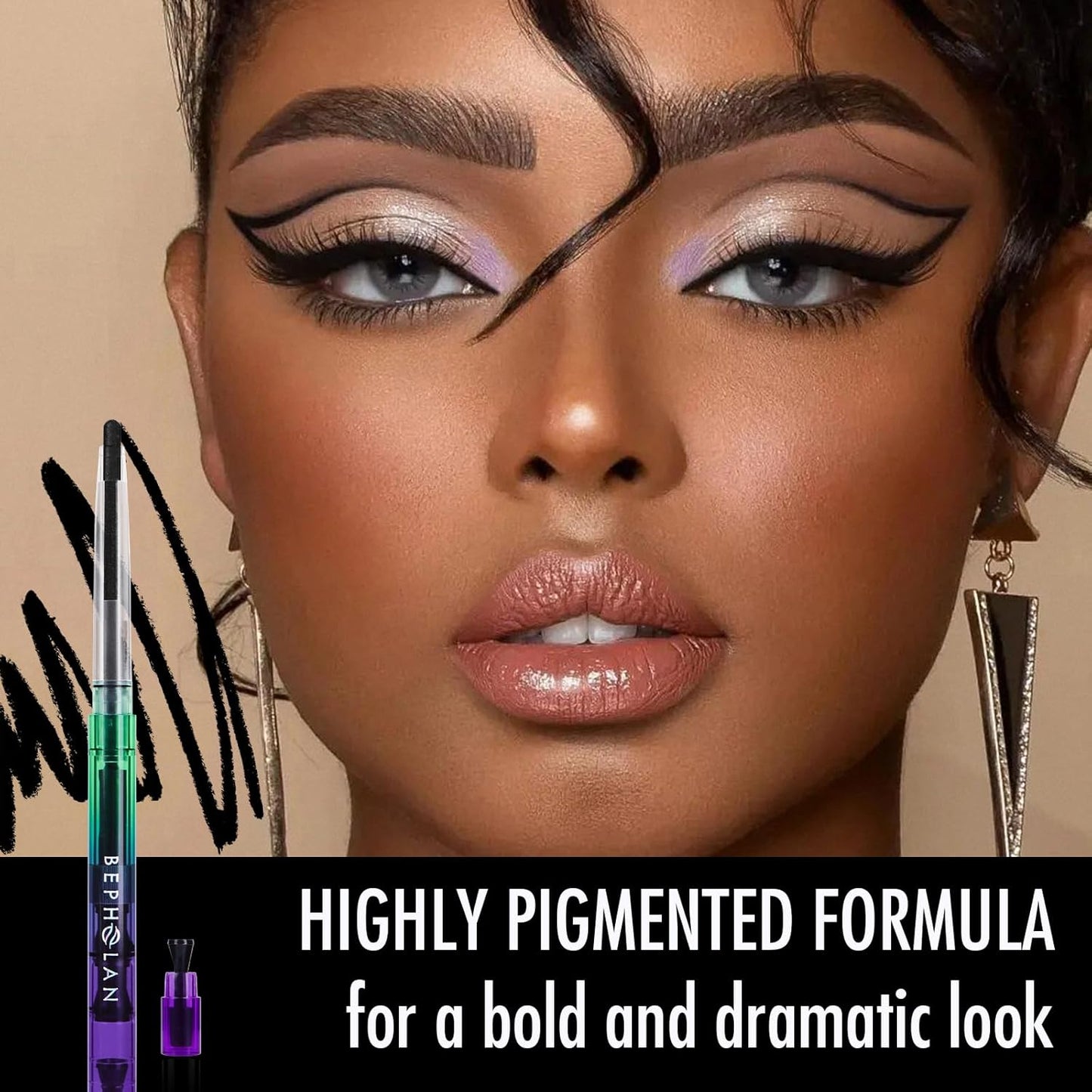 BEPHOLAN Black Eyeliner Pencils,Waterproof Gel Eyeliner Pencil Black Waterline Eye Liner Pen for Women Waterproof Smudge Proof Long-lasting (BLACK)