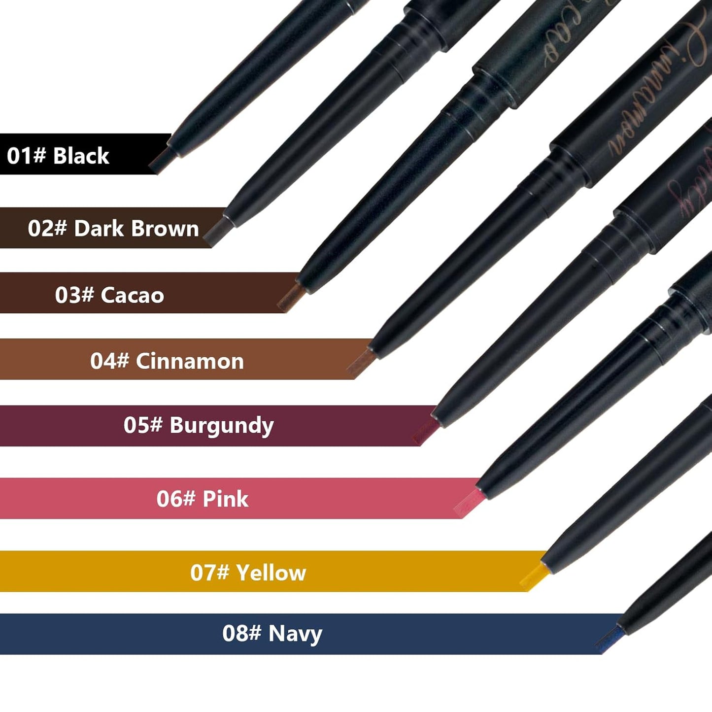 Witch's Pouch Gel Eyeliner Pencil Waterproof Smudge Proof, Long-Lasting Eye Liner, High-Intensity Colored, Ultra-Smooth Korean Eye Pencil Eye Makeup (06 Pink)