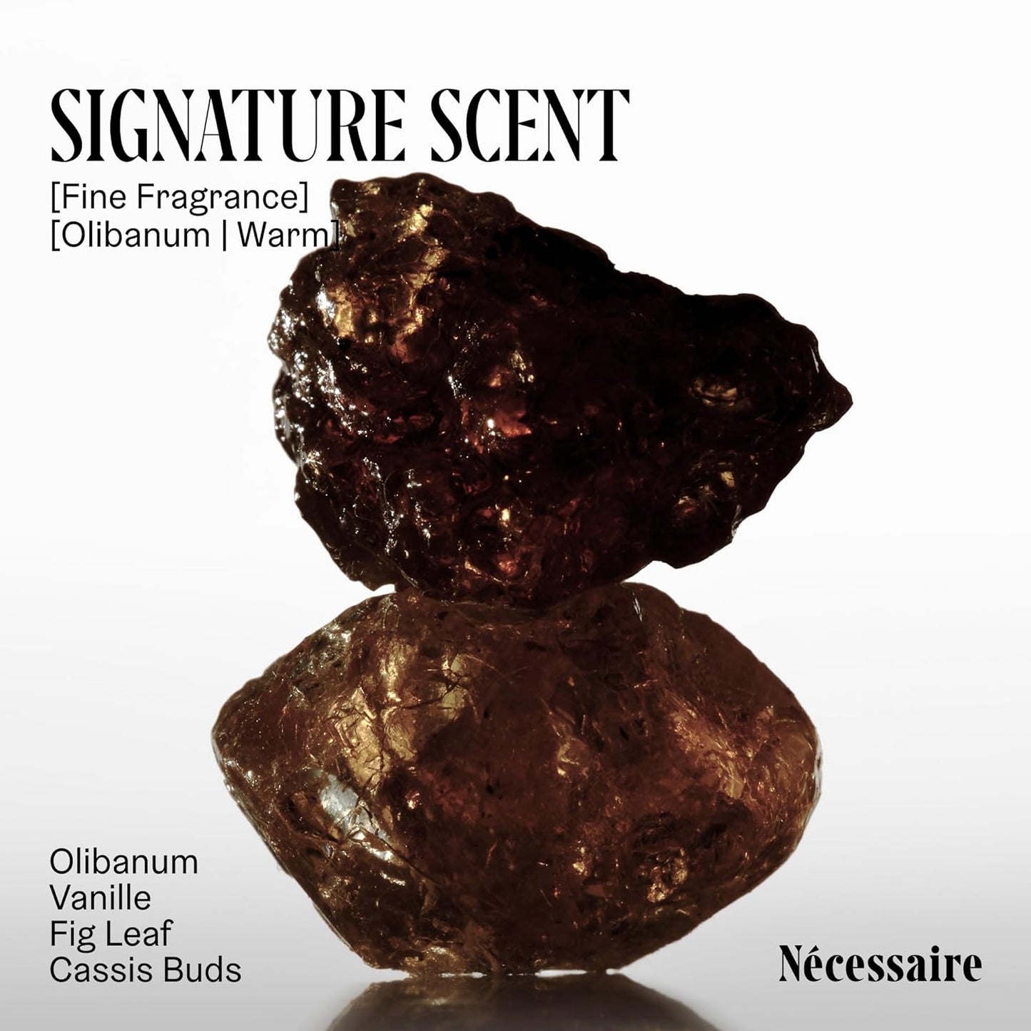 Nécessaire The Body Lotion with Pump. Olibanum. Multi-Peptide Firming to Moisturize + Strengthen. 2.5% Niacinamide, Vitamin C/E + Omega 6/9. Notes of Vanilla, Fig Leaf, & Cassis Buds. 450ml/15.2 fl oz