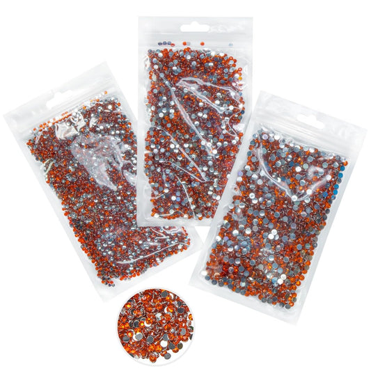 16000PCS Red Zircon Crystal Resin Rhinestones for Crafting 3mm 4mm 5mm Sun Red Flatback Stones Non-Hotfix Diamonds Crystals Gems Charms for Nails Face Eyes Makeup Body Tumblers Bottles Crafts