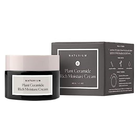 Naturium Plant Ceramide Rich Moisture Cream, Hydrating & Anti-Aging Skincare, 1.7 oz