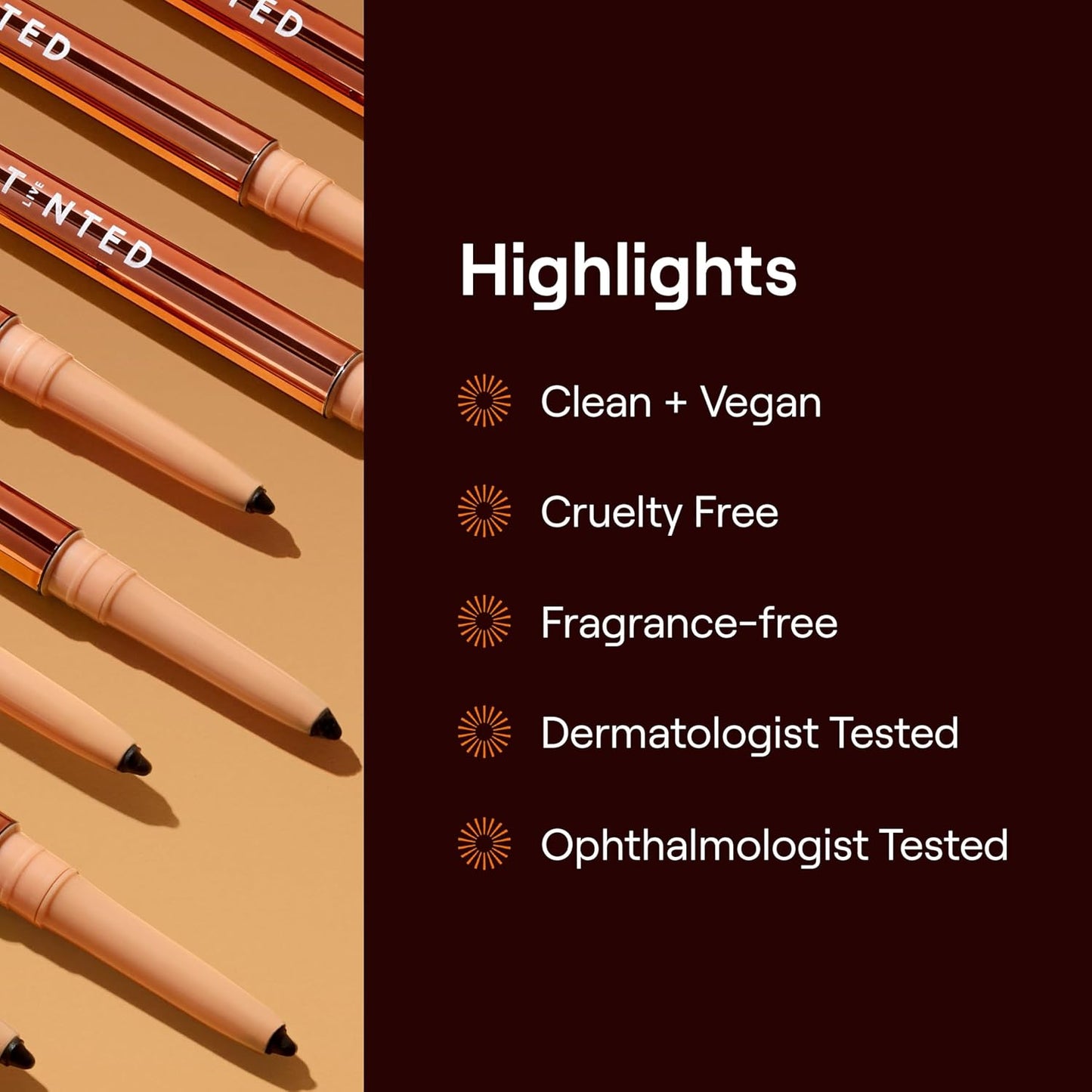 Live Tinted Hueliner Longwearing Pencil Eyeliner - Waterproof, Transfer-Proof, Long-Lasting Formula that Easily Glides On, High-Pigmented Pencil Eyeliner, 0.35g - Brown