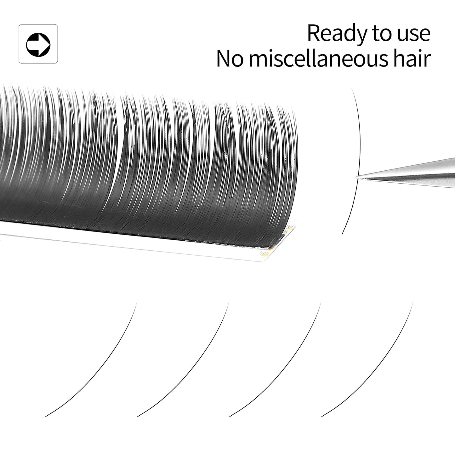 Lash Extensions Supplies Eyelash Extensions 0.05/0.07/0.15mm Thickness Classic Lashes C/D Curl 13mm individual lashes Matte Black Volume Lashes Soft Professional Use(0.05-D,13mm)