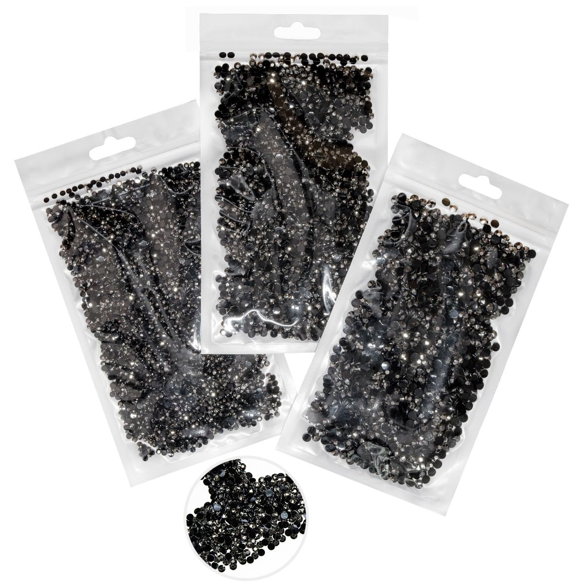 16000PCS Metallic Gray Resin Rhinestones for Crafting 3mm 4mm 5mm Metal Grey Flatback Stones Steel Gray Diamonds Crystals Gems Charms for Nails Face Eyes Makeup Tumblers Bottles Crafts Shoes
