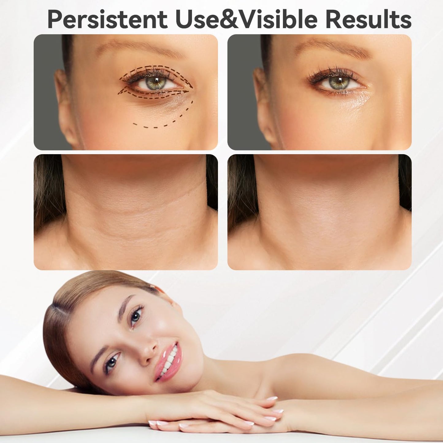 7 Color Neck Face Massager, Portable Facial Massager, Face Sculpting Tool for Skin Care with Vibration, Thermal