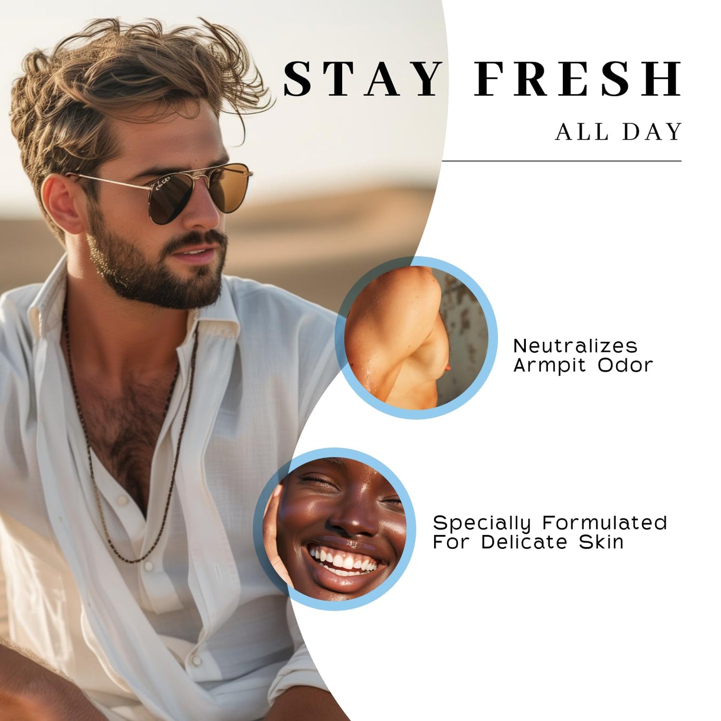 Vanman’s - Coconut and Magnesium Deodorant Stick for Delicate Skin - Odor Control for Underarms - Magnesium Deodorant for Women and Men - Personal Care Products - 2 Fl Oz