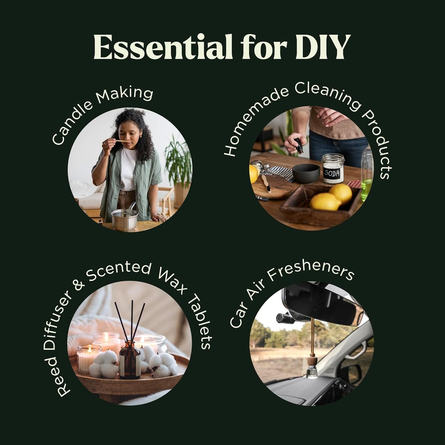 Essential Oils Set - Top 10 Gift Set Blends for Fragrance, Diffusers, Humidifiers, Aromatherapy, Cars & Home Products, Room Sprays, Candle Making, Yoga - Fragrance Oils for Botanical Fresheners Making