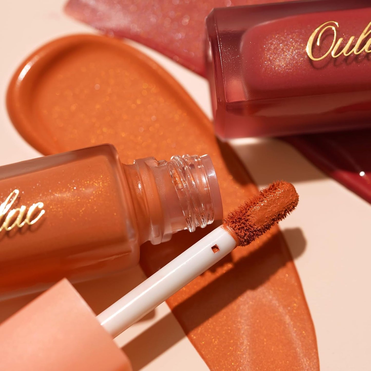 Oulac Matte Eyeshadow Red Liquid Eyeshadow Liquid Eyeliner| Available in 32 Colors Shimmer＆Metallic＆Matte Eyeshadows|One-Swipe Coverage Long Lasting & Blendable Eye Makeup, Vegan & Cruelty-Free SA08