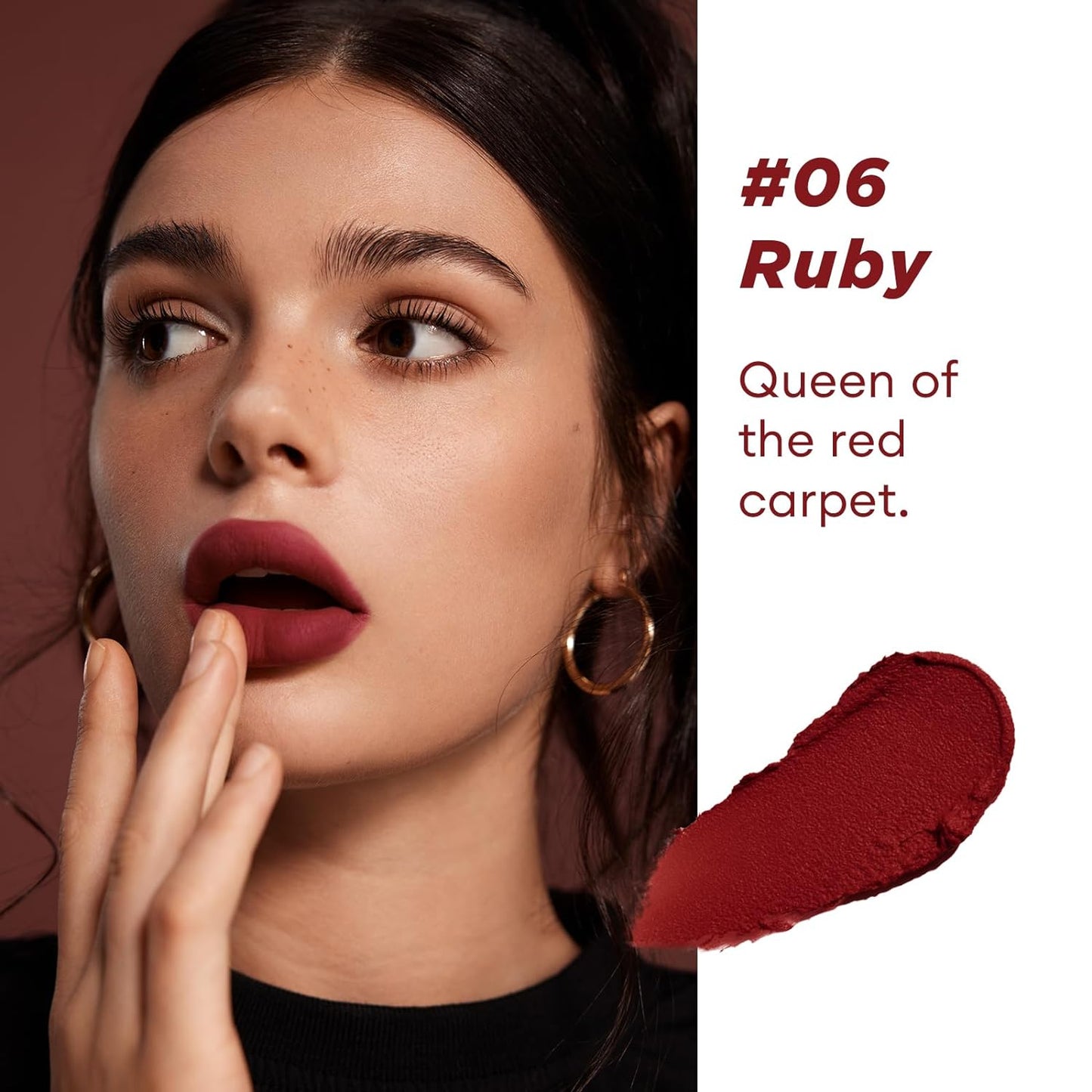 ITY Velvet Matte Finish Lip Stain-Mousse Textured Lip Clay, Conceals Lip Lines, Rich Pigment Lip Tint Lipsticks,2 Pack, 0.14 oz (4g) in Ruby, Radiance