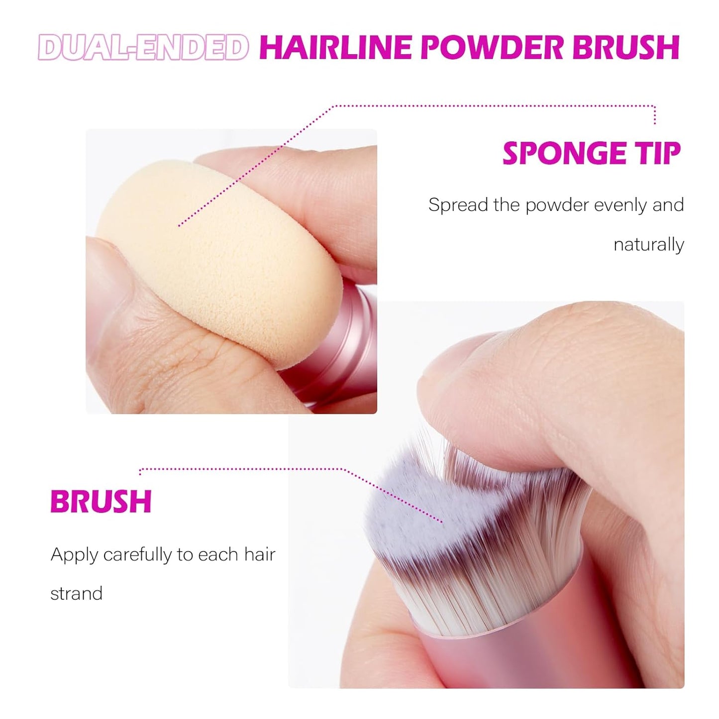 Acomler Root Touch Up Hair Color Hairline Powder, Instantly Root Cover Up, Light Blonde Grey Coverage for Thinning, Hair Powder for Women Men Includes Makeup Brush (Light Blonde, 0.42oz)