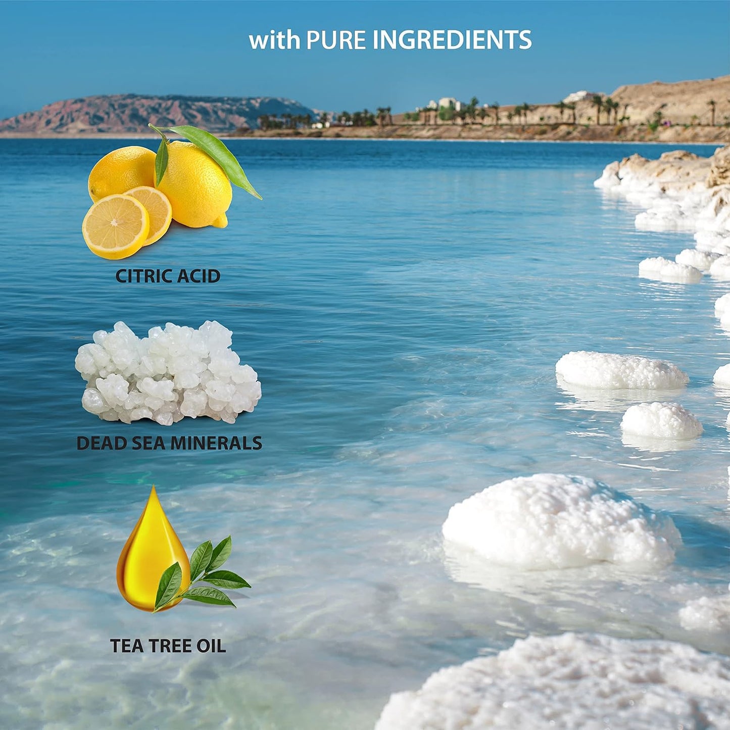 Dead Sea Collection Tea Tree Body Wash for Women and Men - with Pure Dead Sea Minerals and Tea Tree Oil - Cleanses and Moisturizes Skin (33.8 fl. oz)