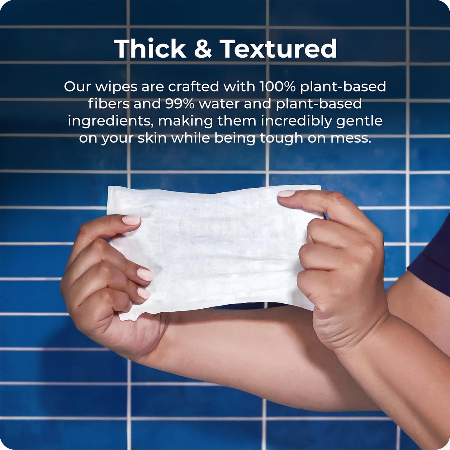 Squatty Potty Flushable Wipes - 3 Pack (54 Total Wipes) - 99% Water & Plant-Based - Green Tea, Cucumber & Aloe Spa Scent - pH Balanced - Septic Safe Adult Wet Wipes